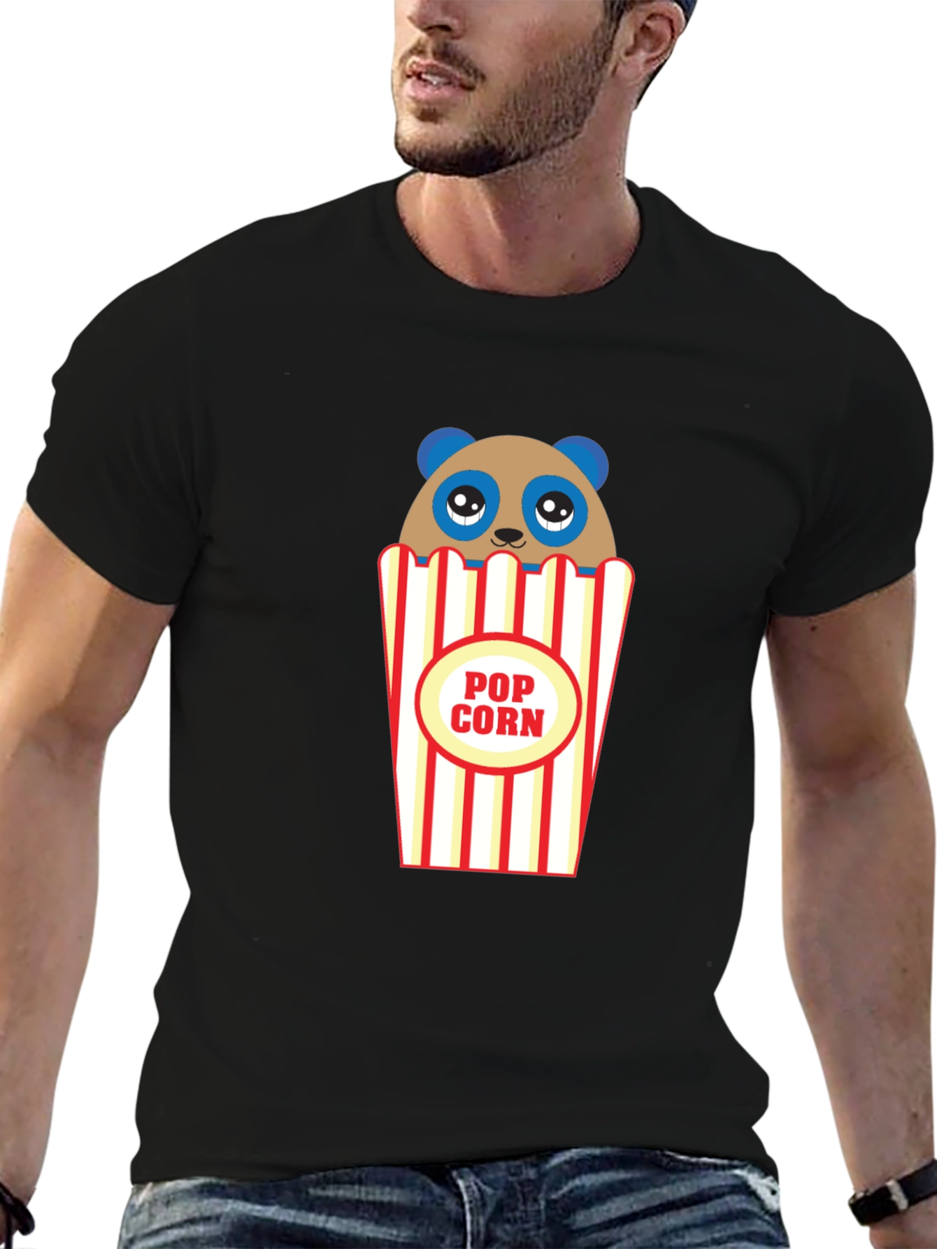 Panda Popcorn Graphic Tee
