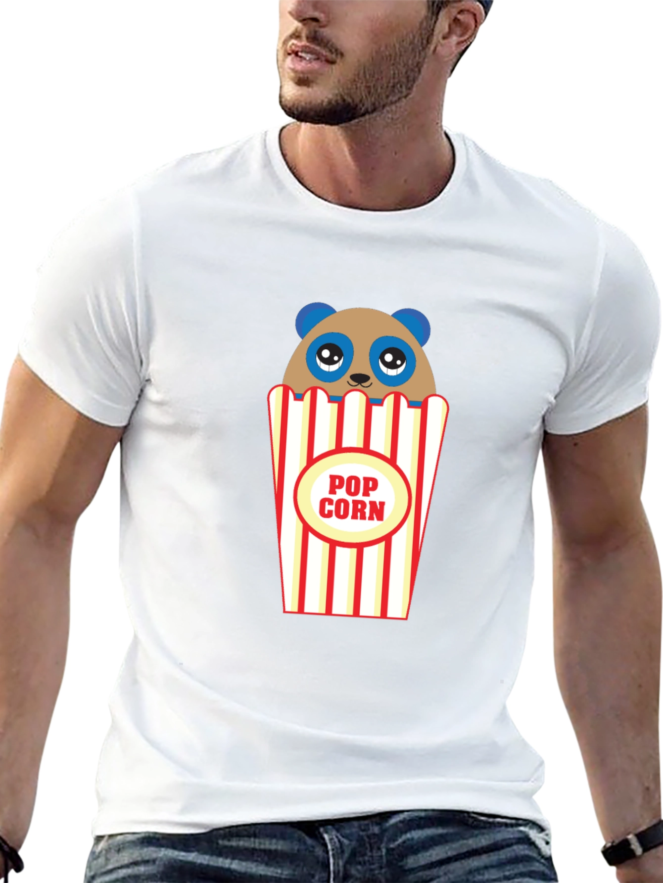 Panda Popcorn Graphic Tee
