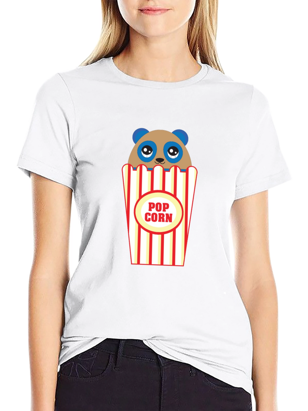 Panda Popcorn Graphic Tee