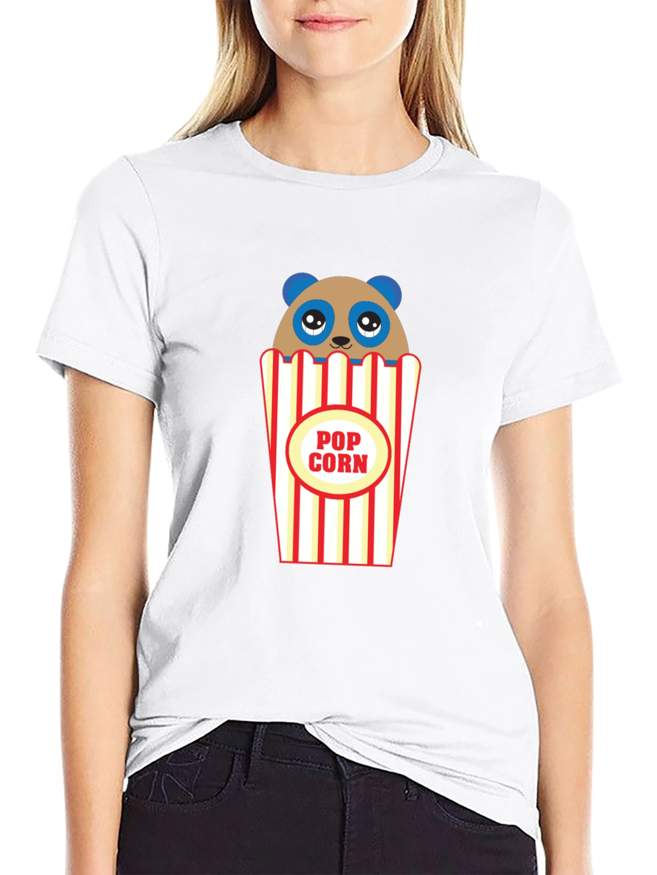 Panda Popcorn Graphic Tee