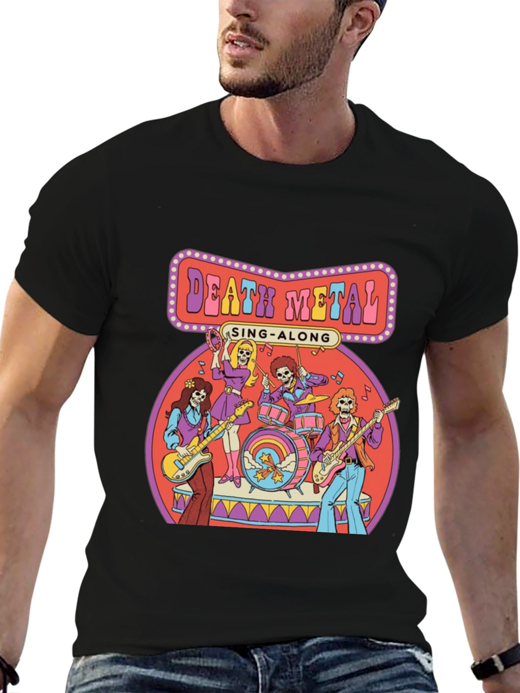 Death Metal Sing-Along Graphic T-Shirt