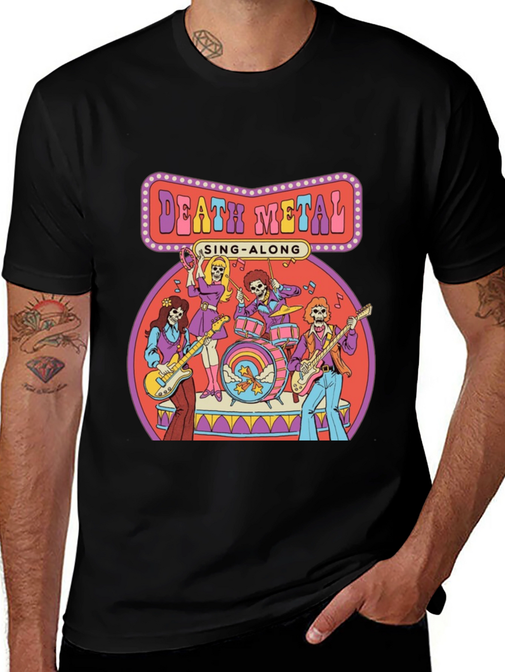 Death Metal Sing-Along Graphic T-Shirt