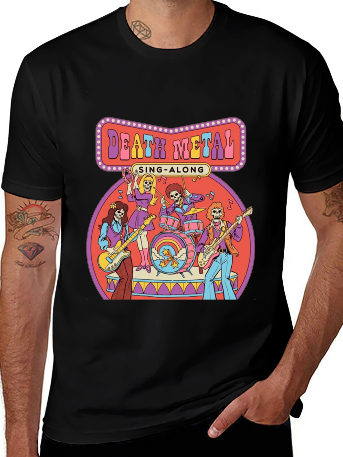 Death Metal Sing-Along Graphic T-Shirt