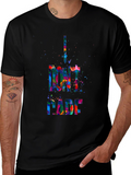 I Dont Care Graphic Tee - Mens Black T-Shirt