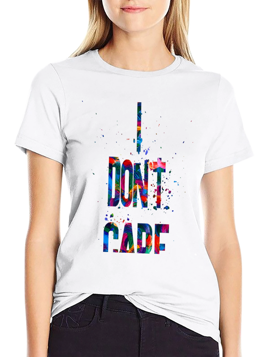 I Dont Care Graphic Tee - Mens Black T-Shirt