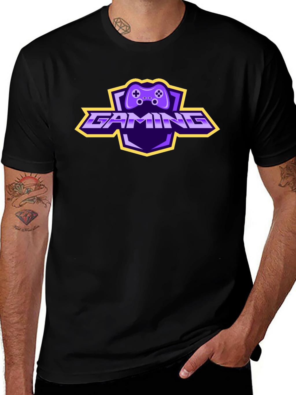 Gaming Controller Logo T-Shirt - Black