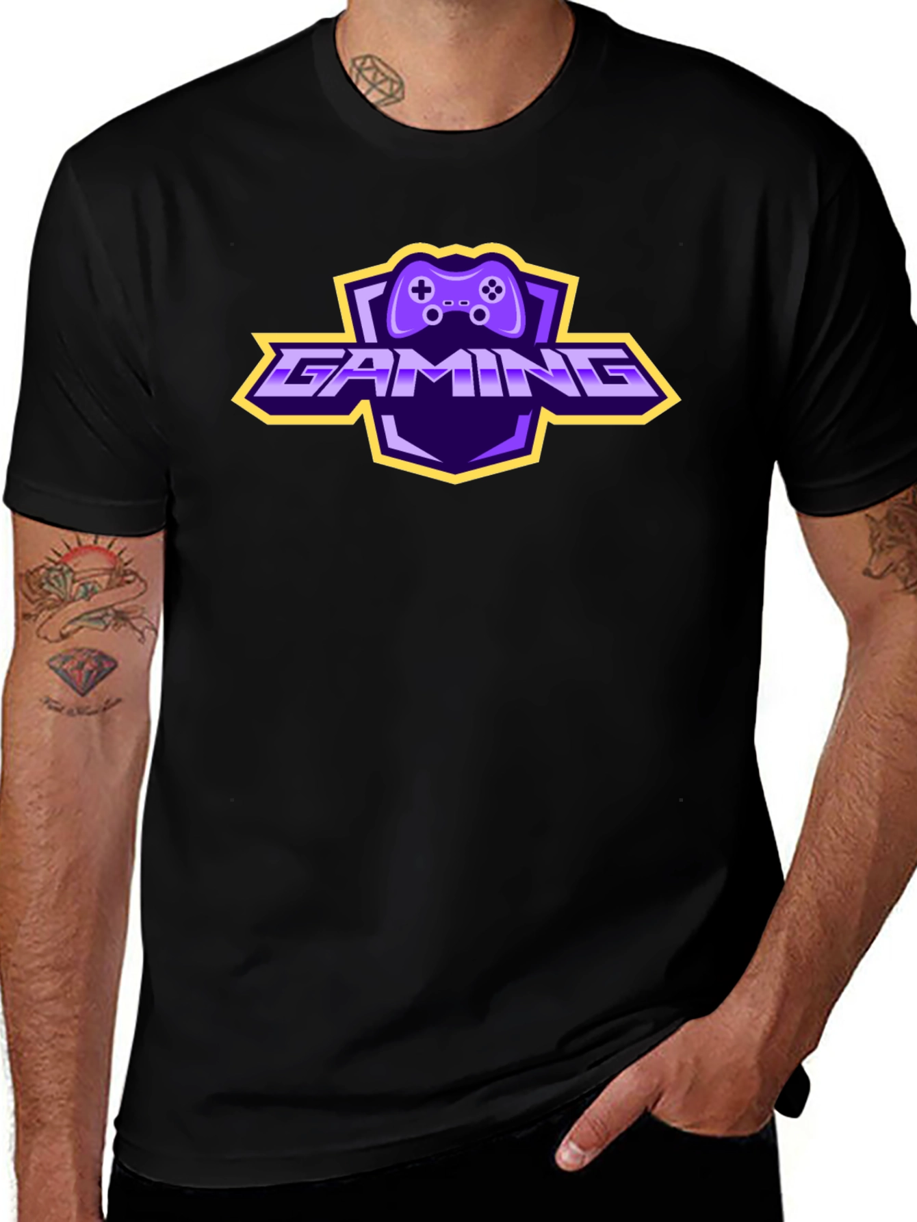 Gaming Controller Logo T-Shirt - Black