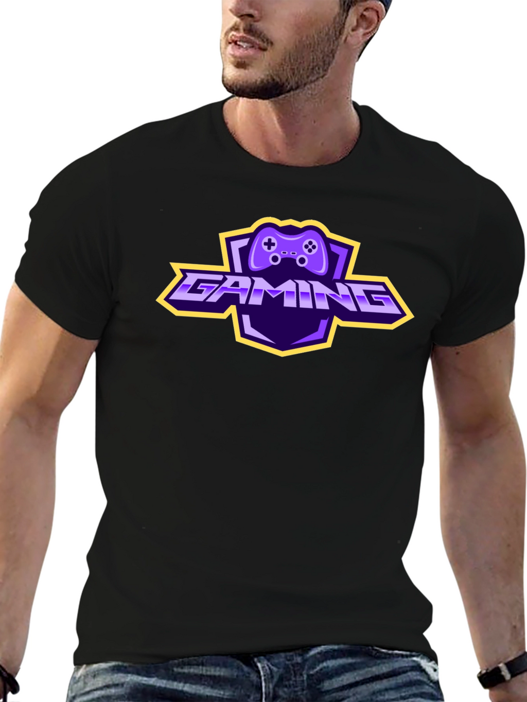 Gaming Controller Logo T-Shirt - Black