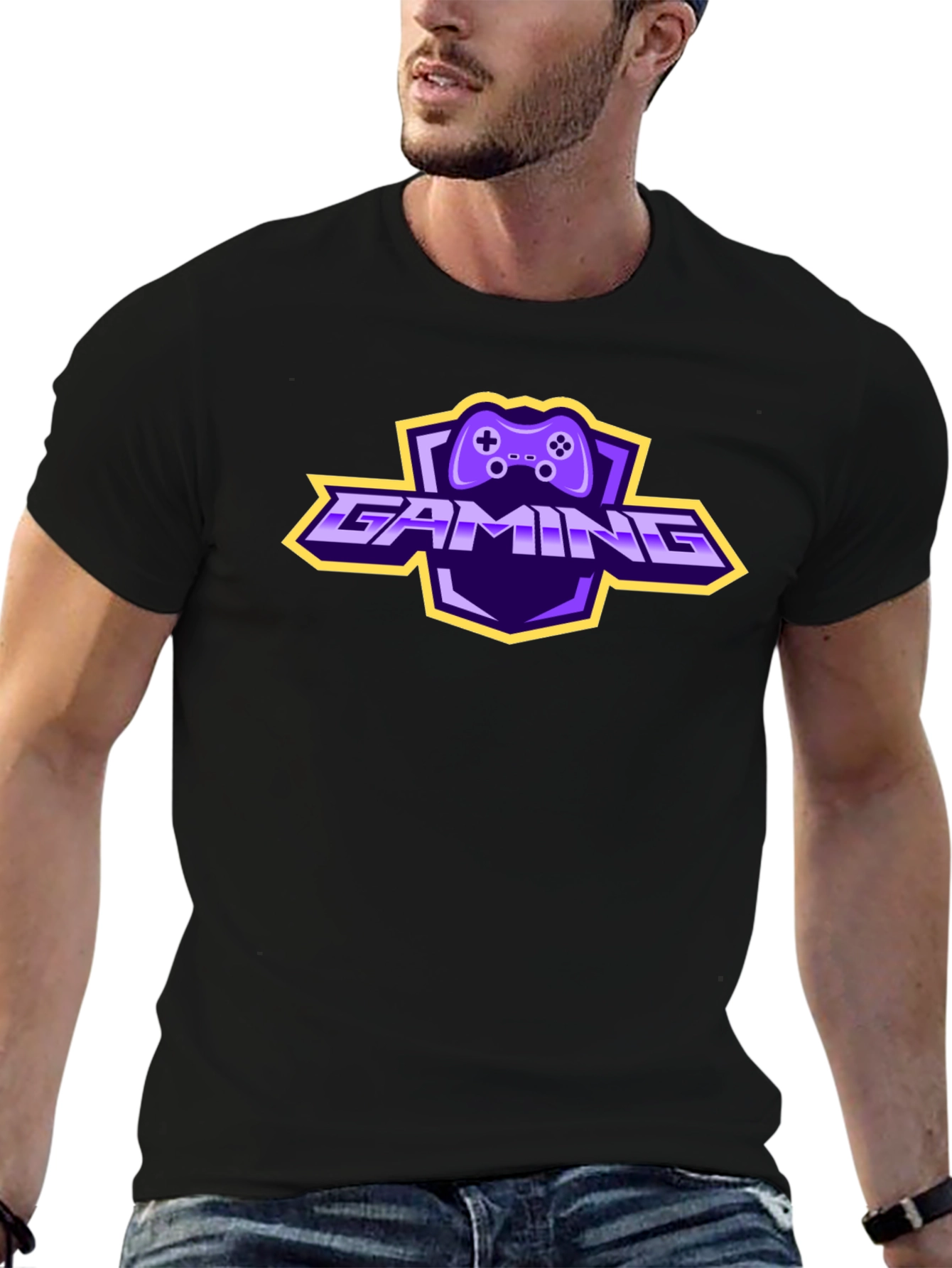 Gaming Controller Logo T-Shirt - Black