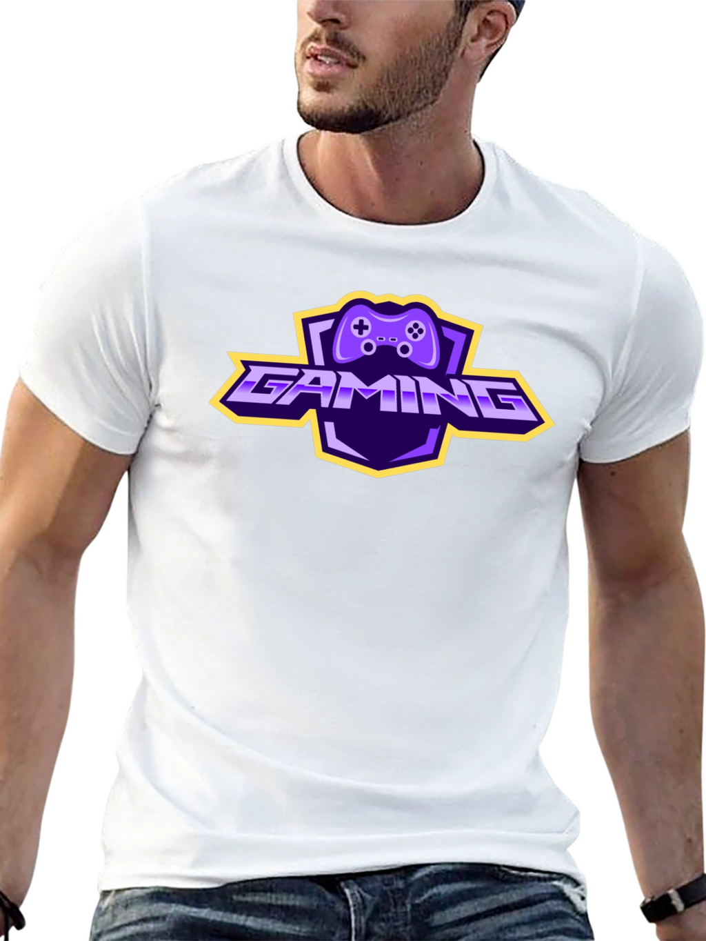 Gaming Controller Logo T-Shirt - Black