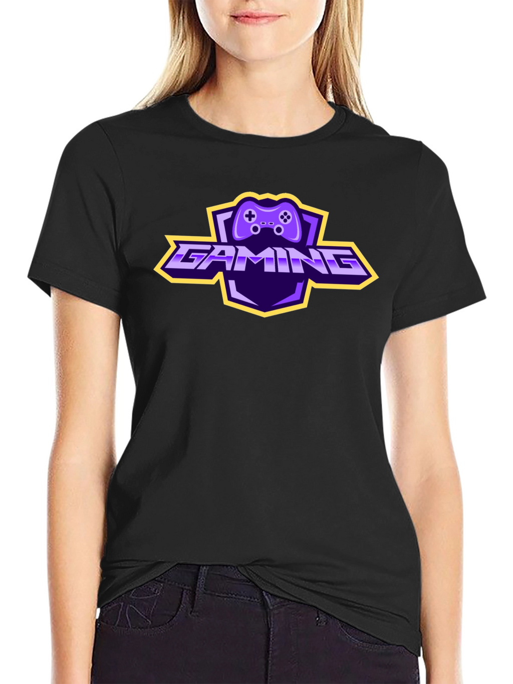 Gaming Controller Logo T-Shirt - Black