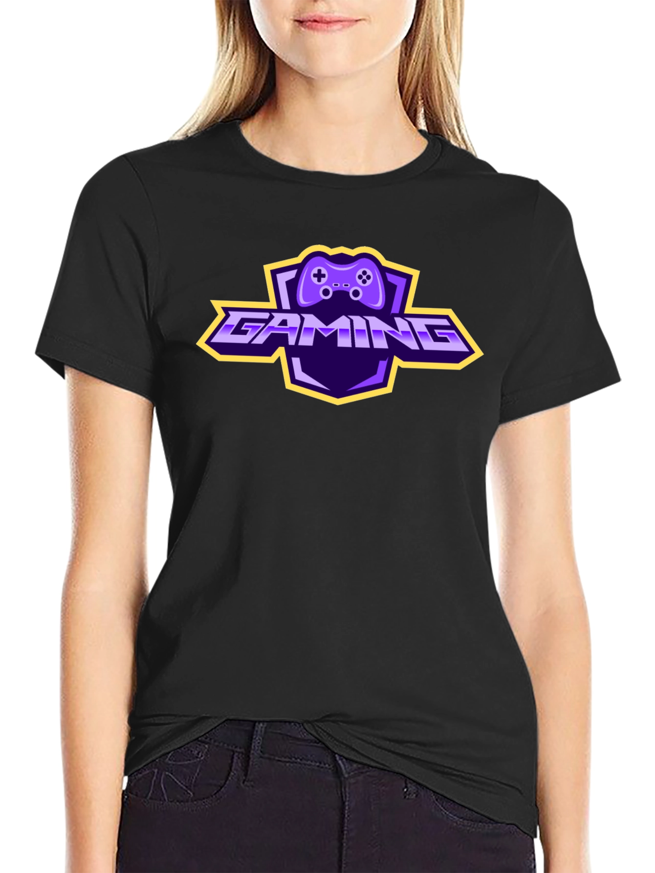 Gaming Controller Logo T-Shirt - Black