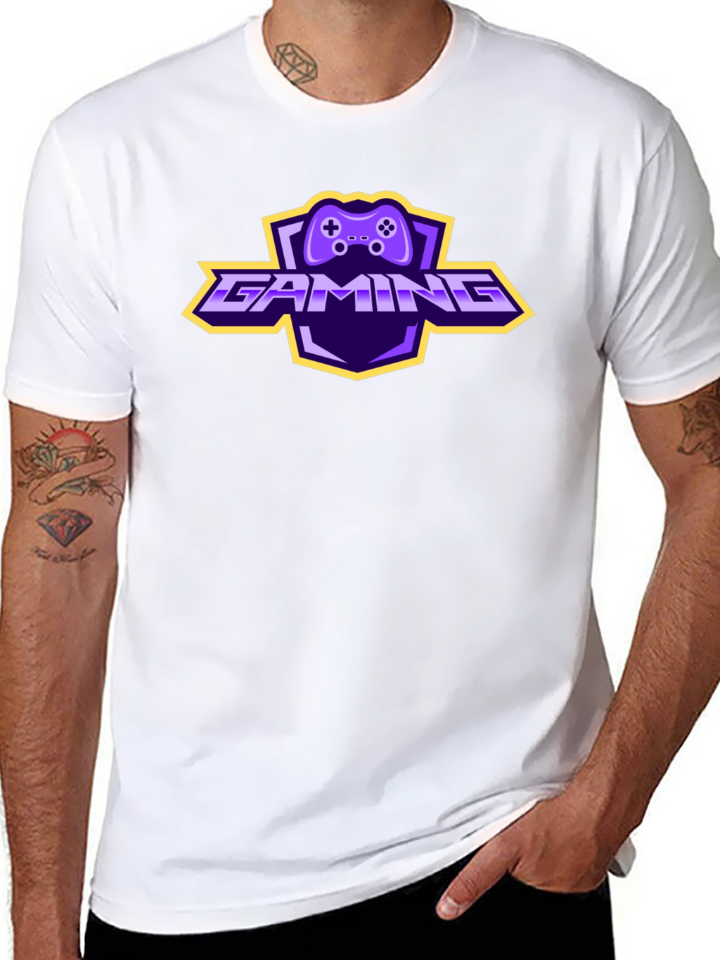 Gaming Controller Logo T-Shirt - Black