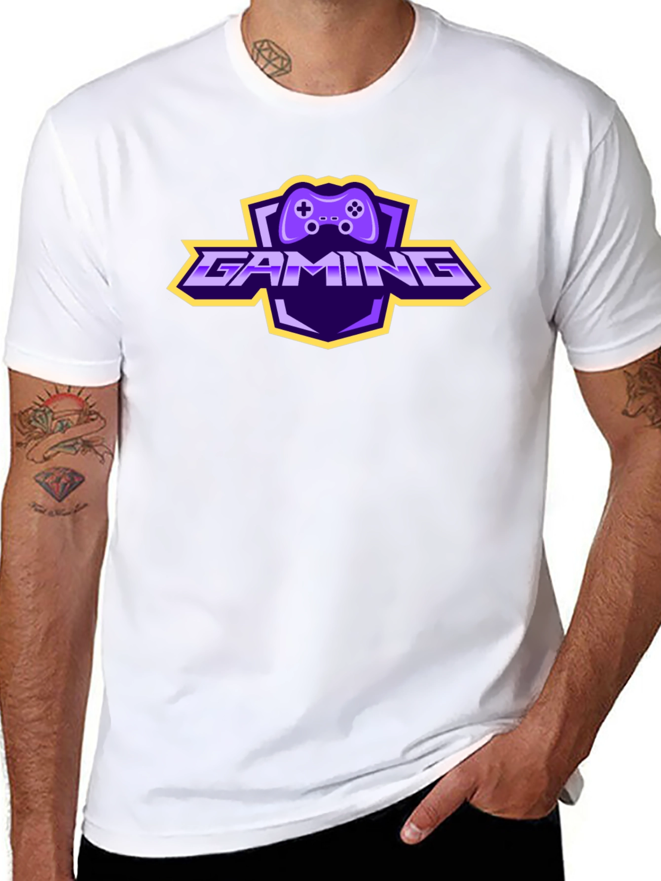Gaming Controller Logo T-Shirt - Black