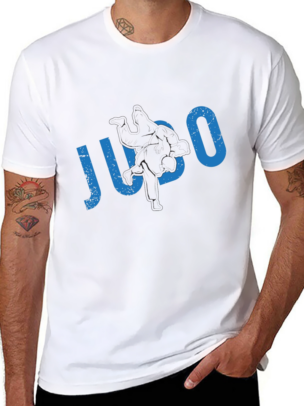 Distressed JUCO Graphic Tee - Black