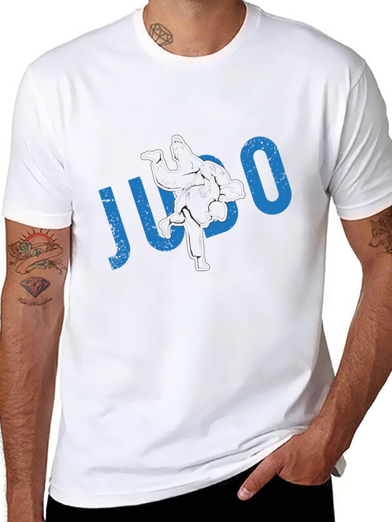 Distressed JUCO Graphic Tee - Black