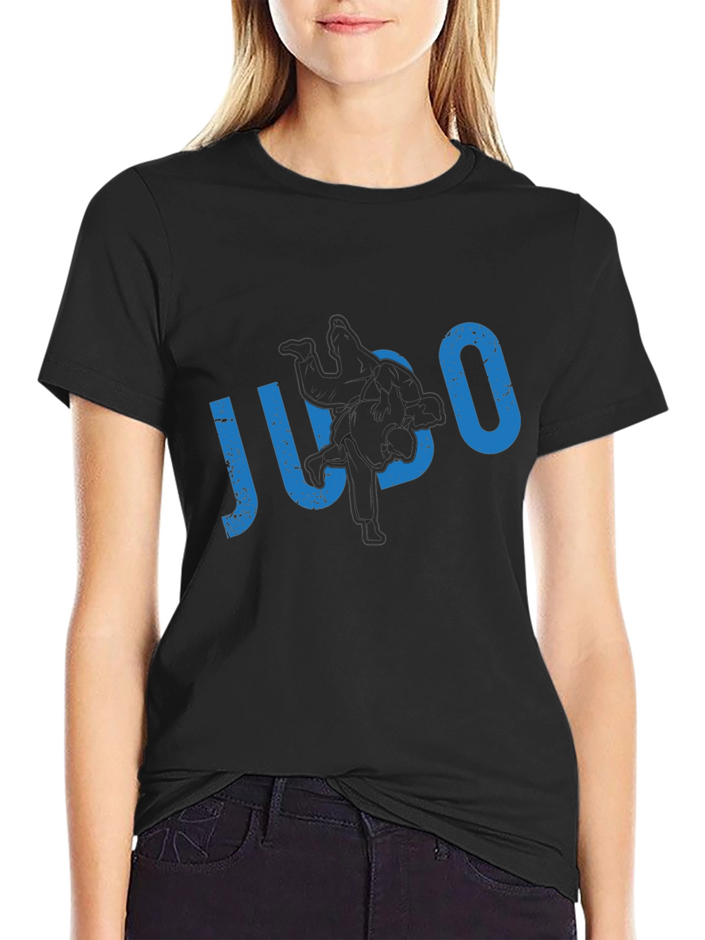 Distressed JUCO Graphic Tee - Black