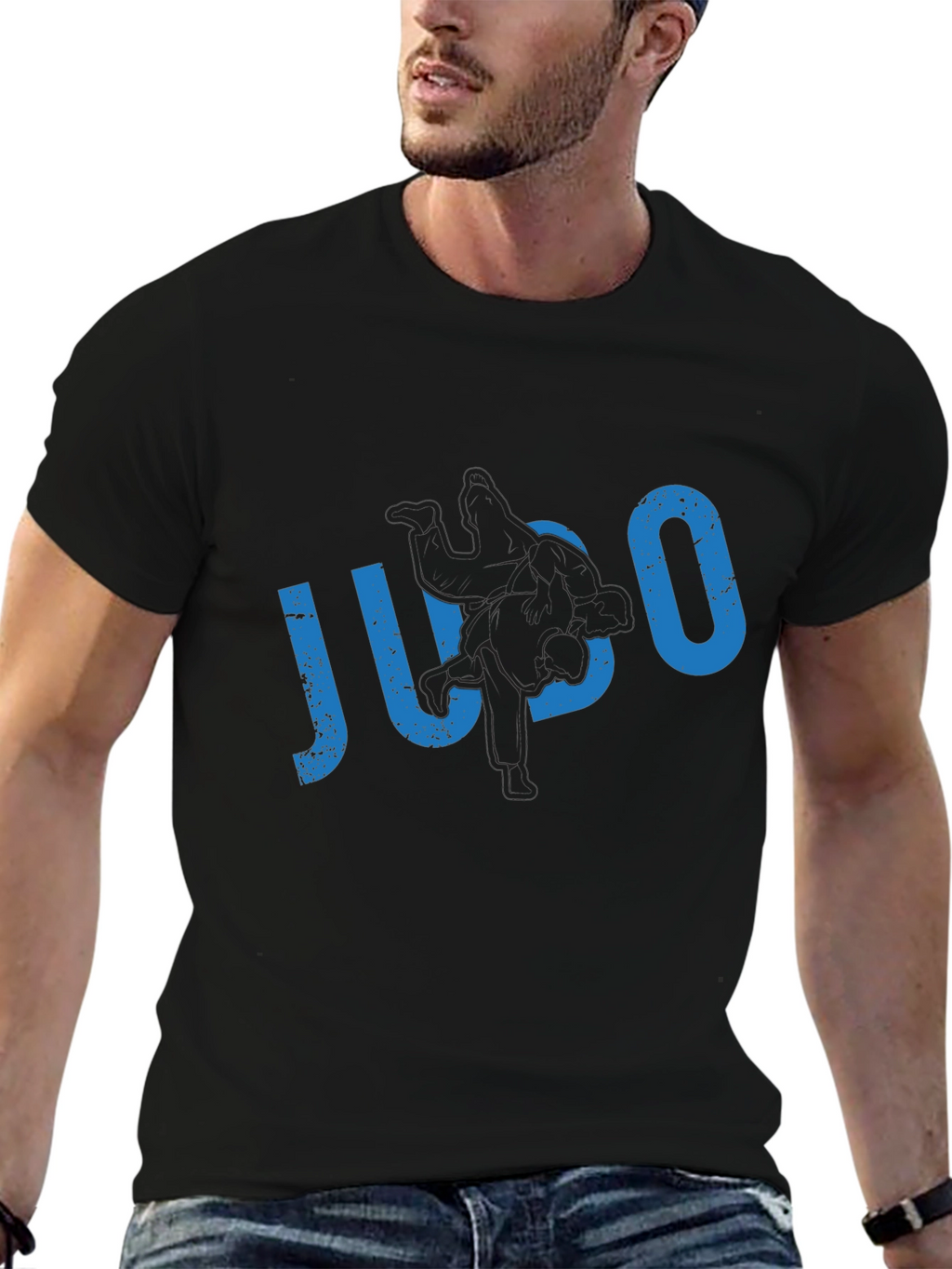 Distressed JUCO Graphic Tee - Black
