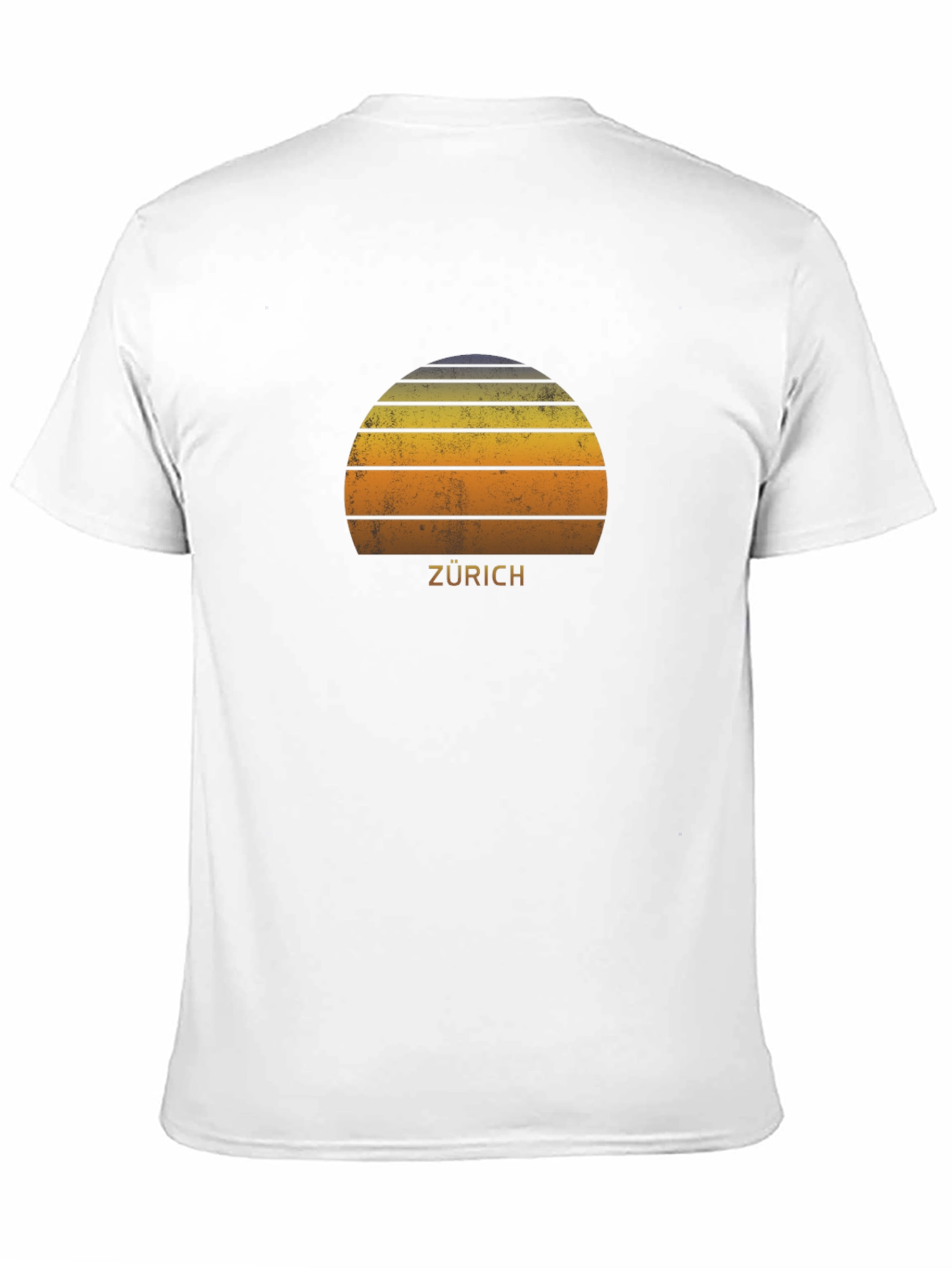 Zurich Retro Sunset T-Shirt - Stylish City Souvenir