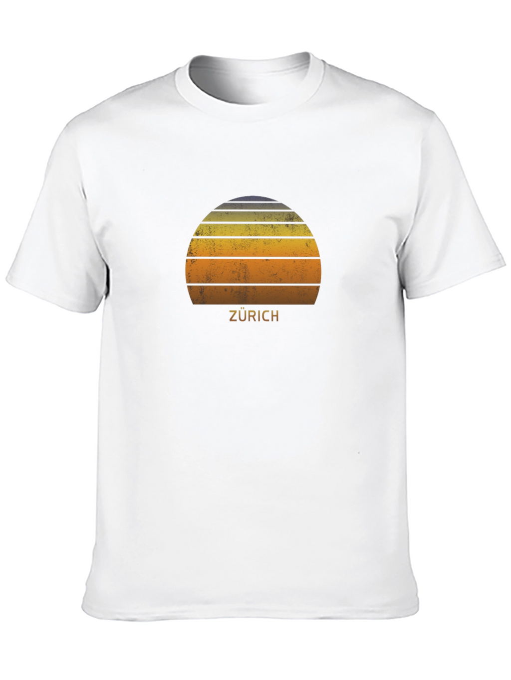 Zurich Retro Sunset T-Shirt - Stylish City Souvenir