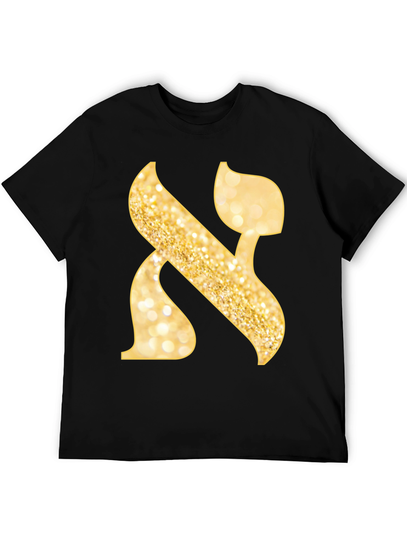 Aleph T-Shirt - Gold Glitter Design