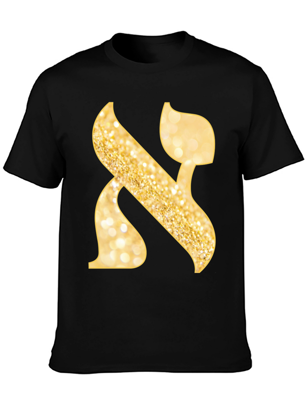 Aleph T-Shirt - Gold Glitter Design