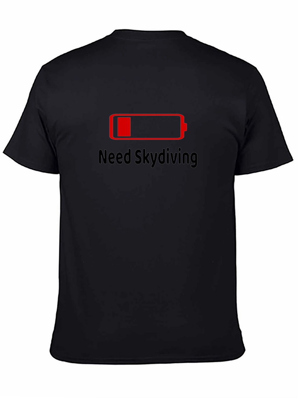 Need Skydiving Black T-Shirt