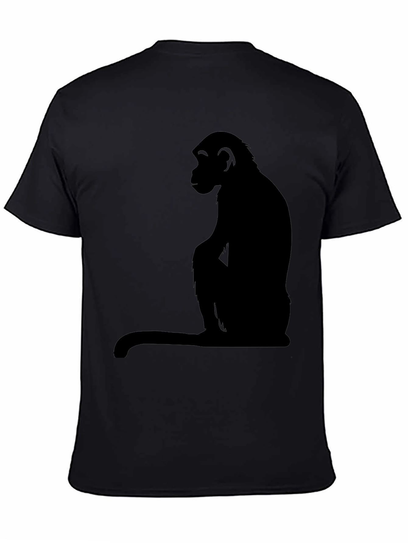 Black Monkey Silhouette T-Shirt