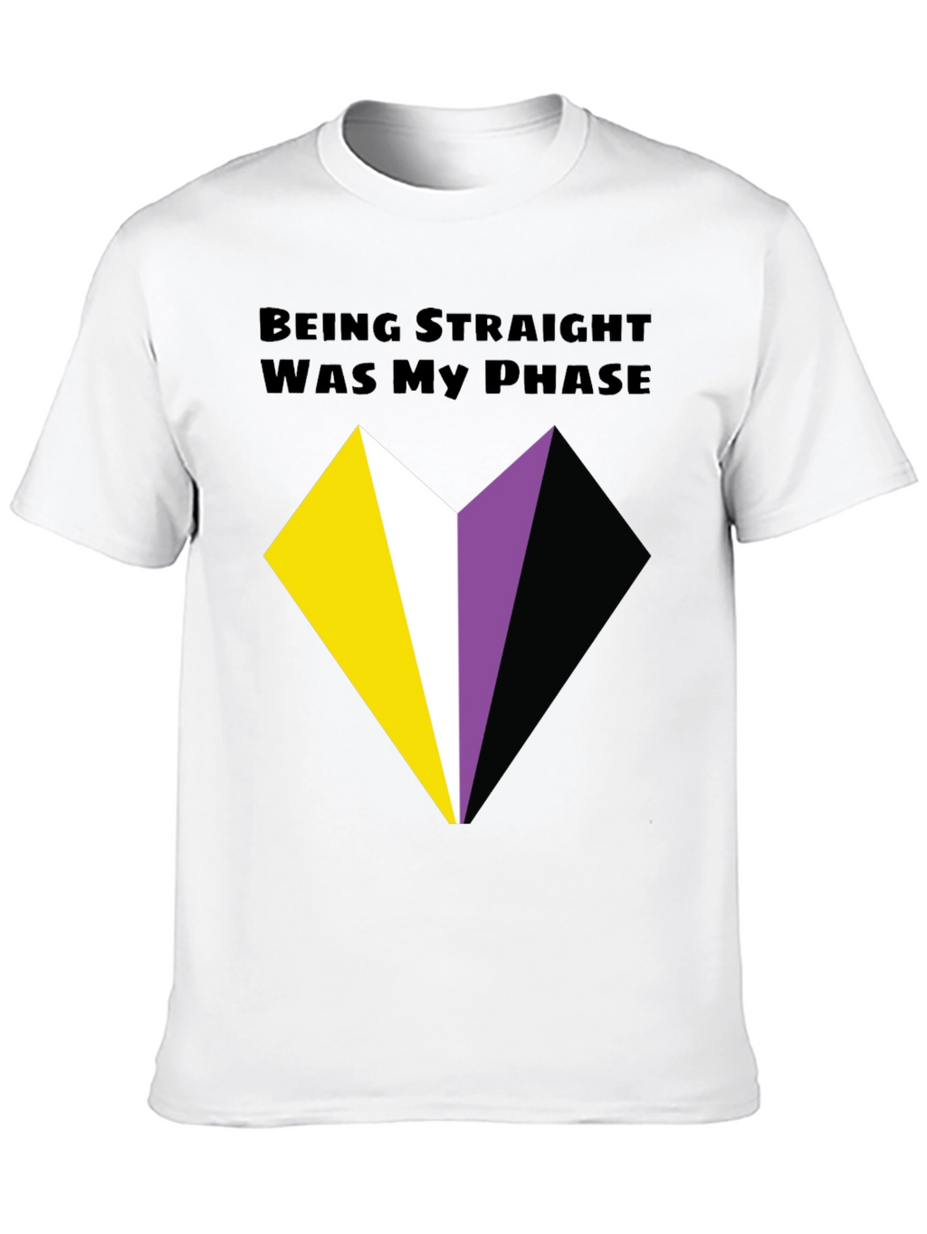Non-Binary Pride T-Shirt - Being Straight Was My Phase