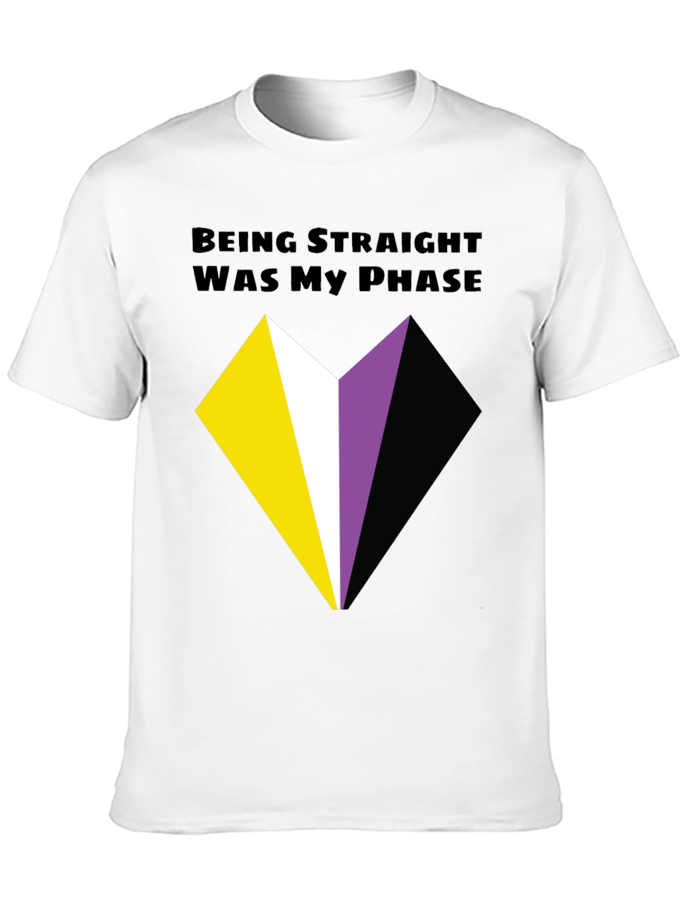 Non-Binary Pride T-Shirt - Being Straight Was My Phase