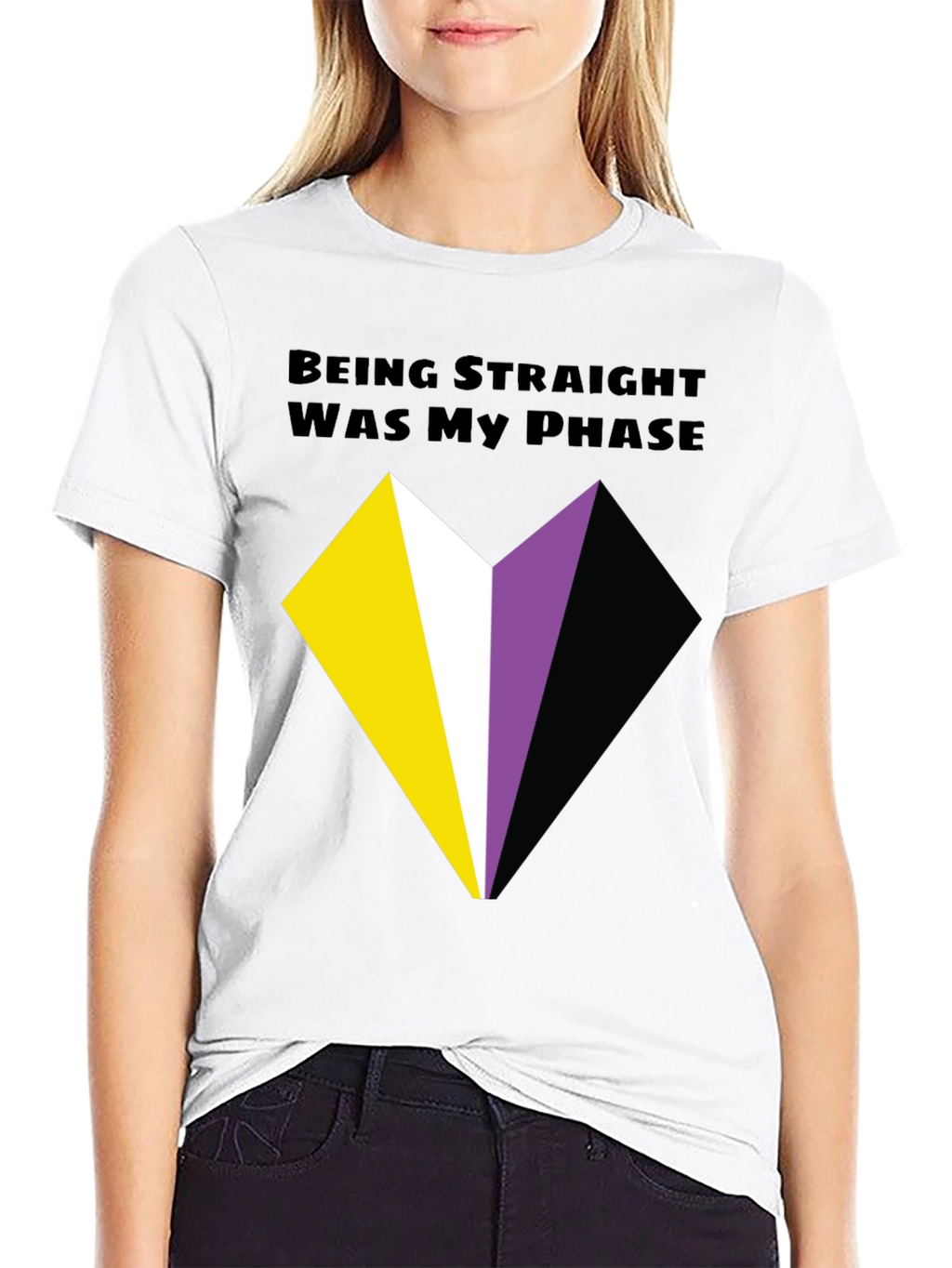 Non-Binary Pride T-Shirt - Being Straight Was My Phase