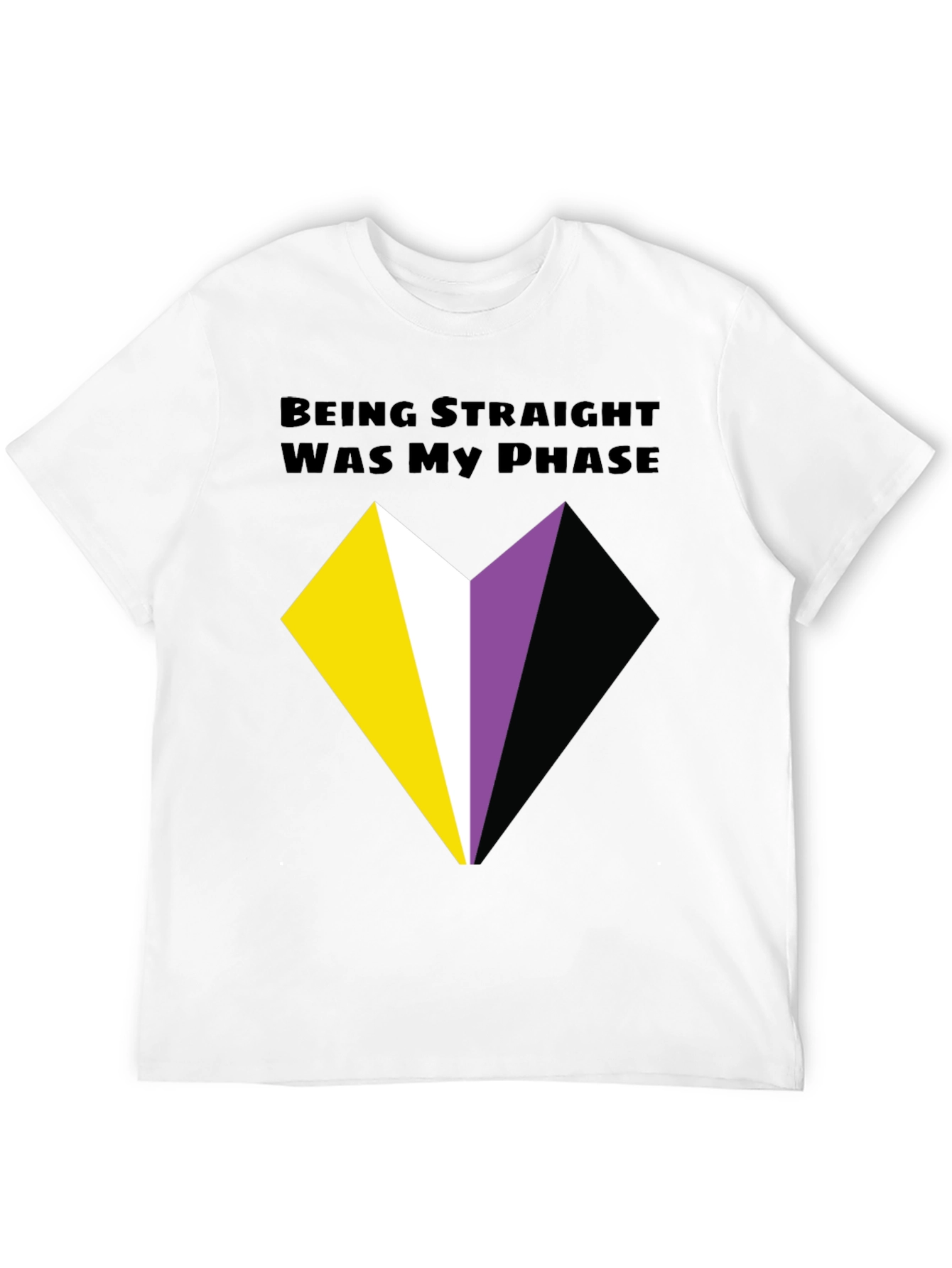 Non-Binary Pride T-Shirt - Being Straight Was My Phase