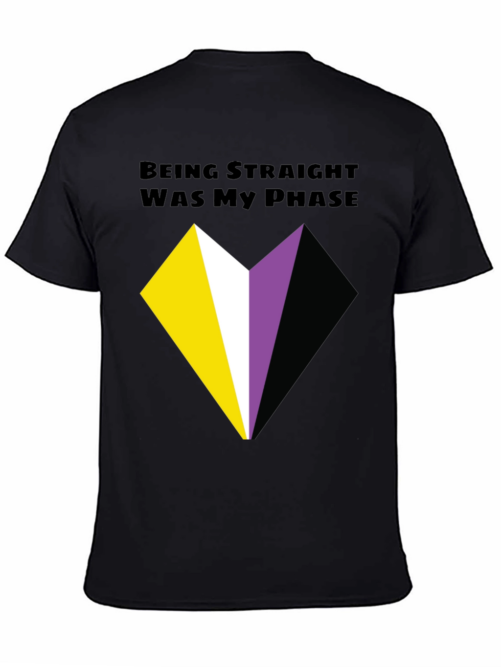 Non-Binary Pride T-Shirt - Being Straight Was My Phase