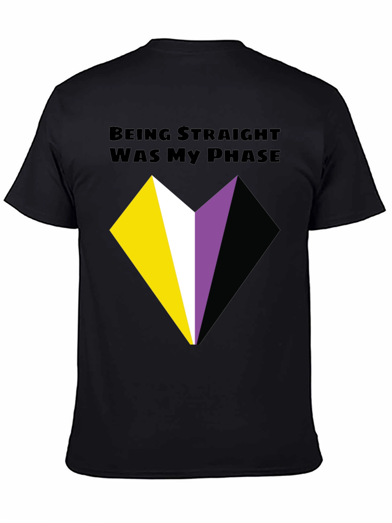 Non-Binary Pride T-Shirt - Being Straight Was My Phase