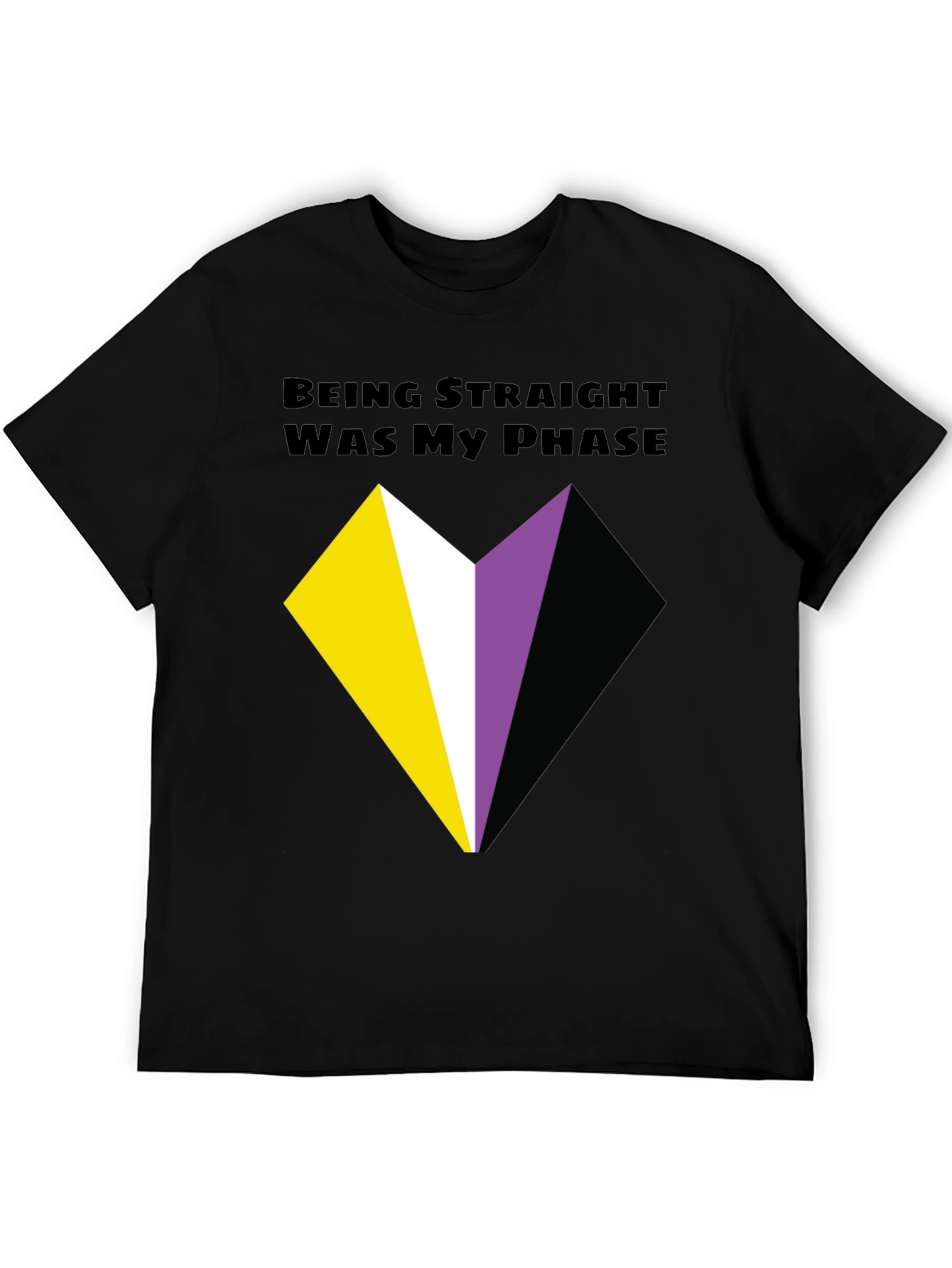 Non-Binary Pride T-Shirt - Being Straight Was My Phase