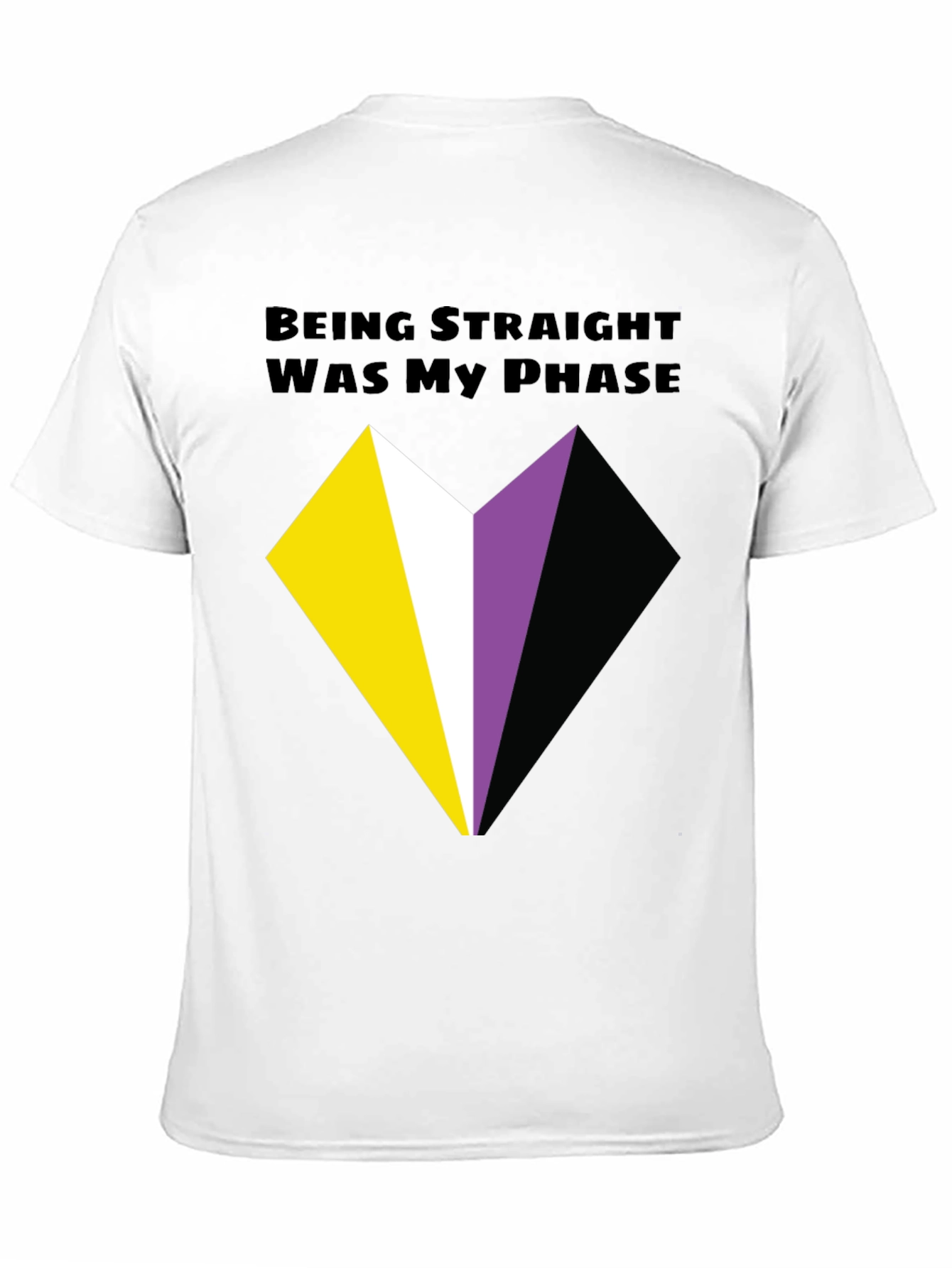 Non-Binary Pride T-Shirt - Being Straight Was My Phase