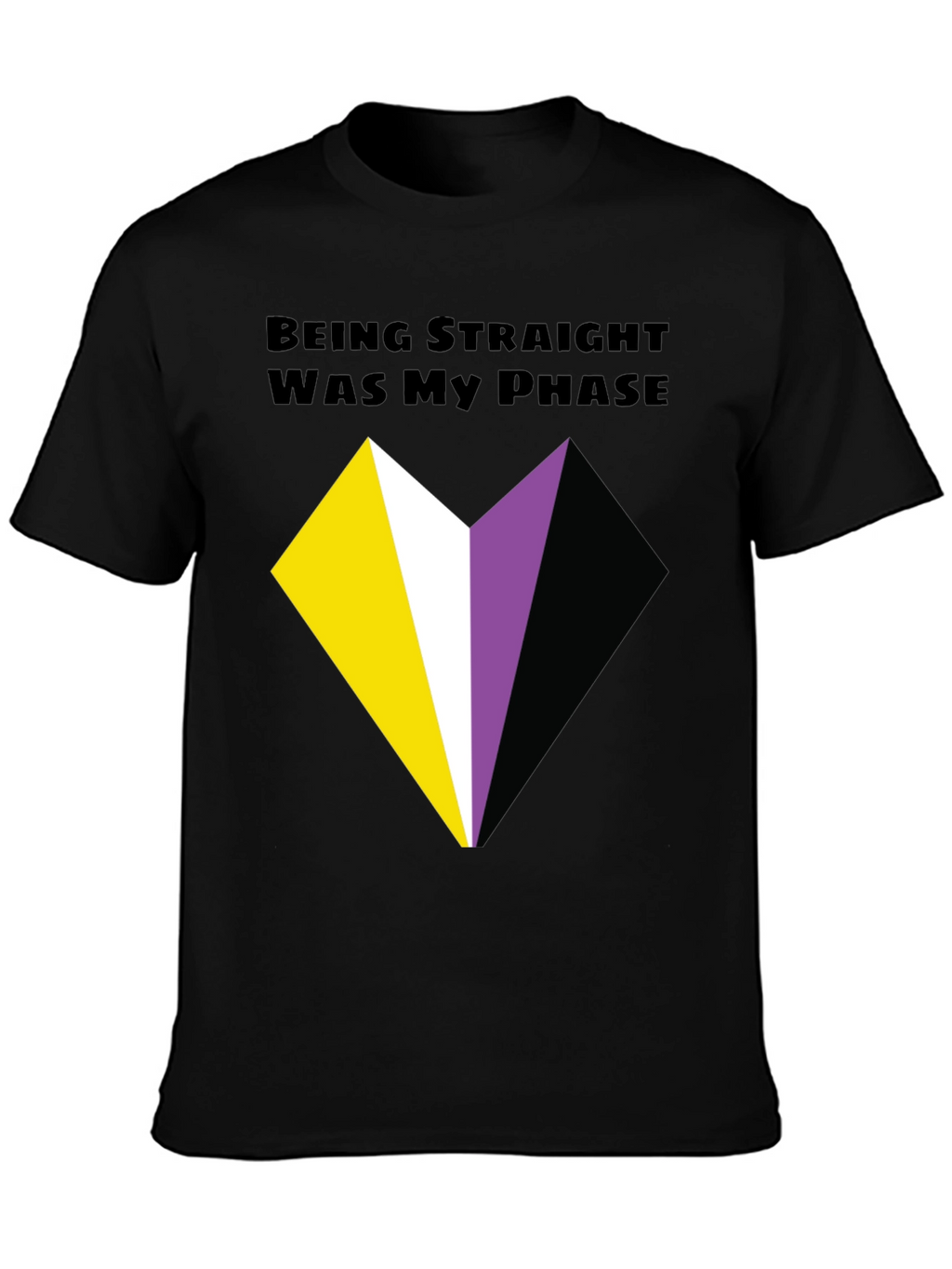Non-Binary Pride T-Shirt - Being Straight Was My Phase