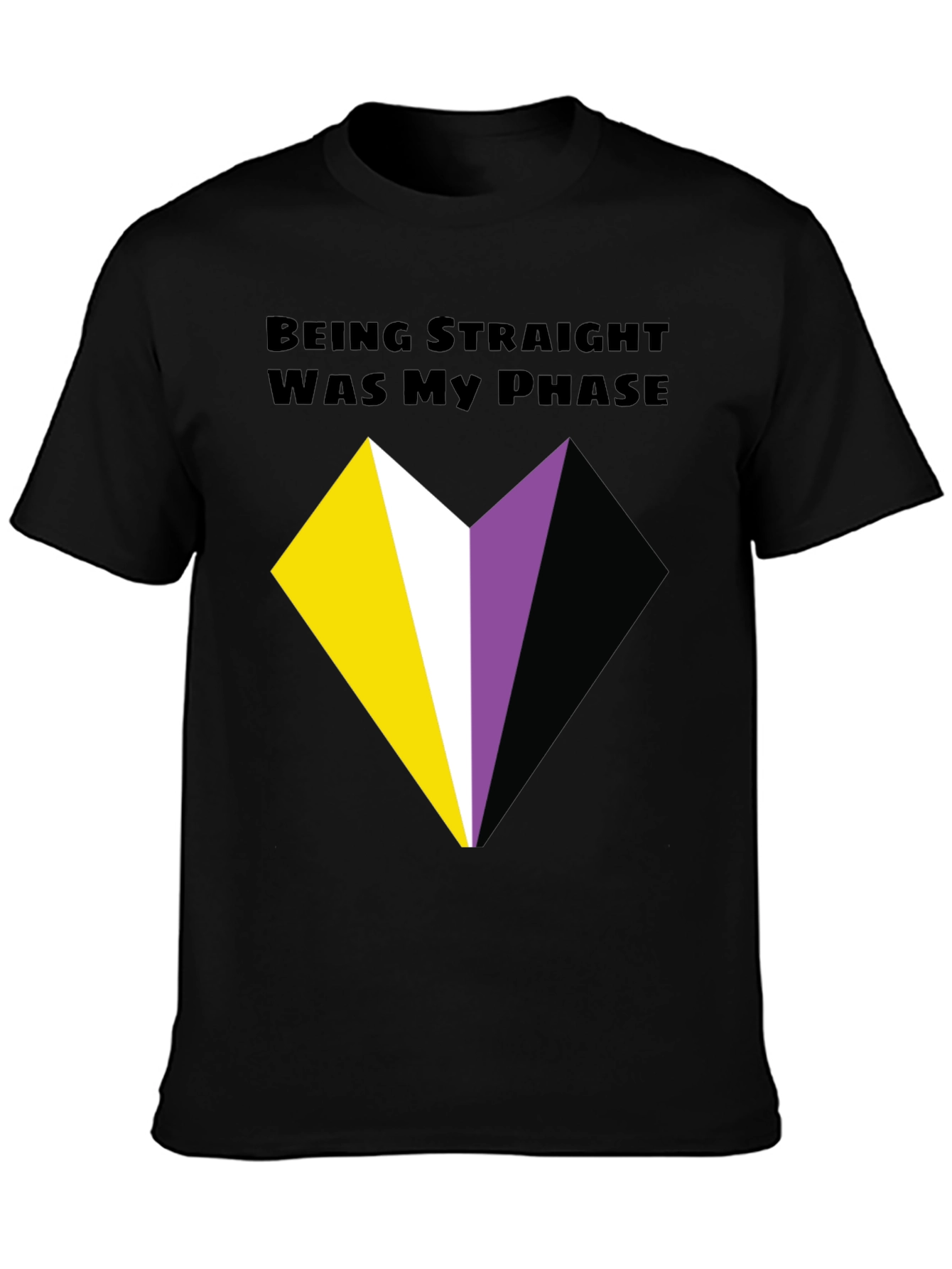 Non-Binary Pride T-Shirt - Being Straight Was My Phase
