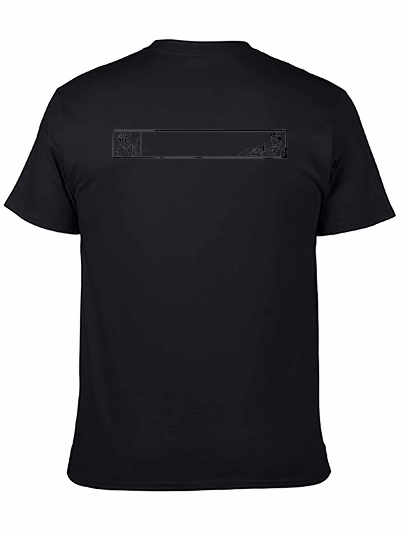 Black Graphic Print T-Shirt