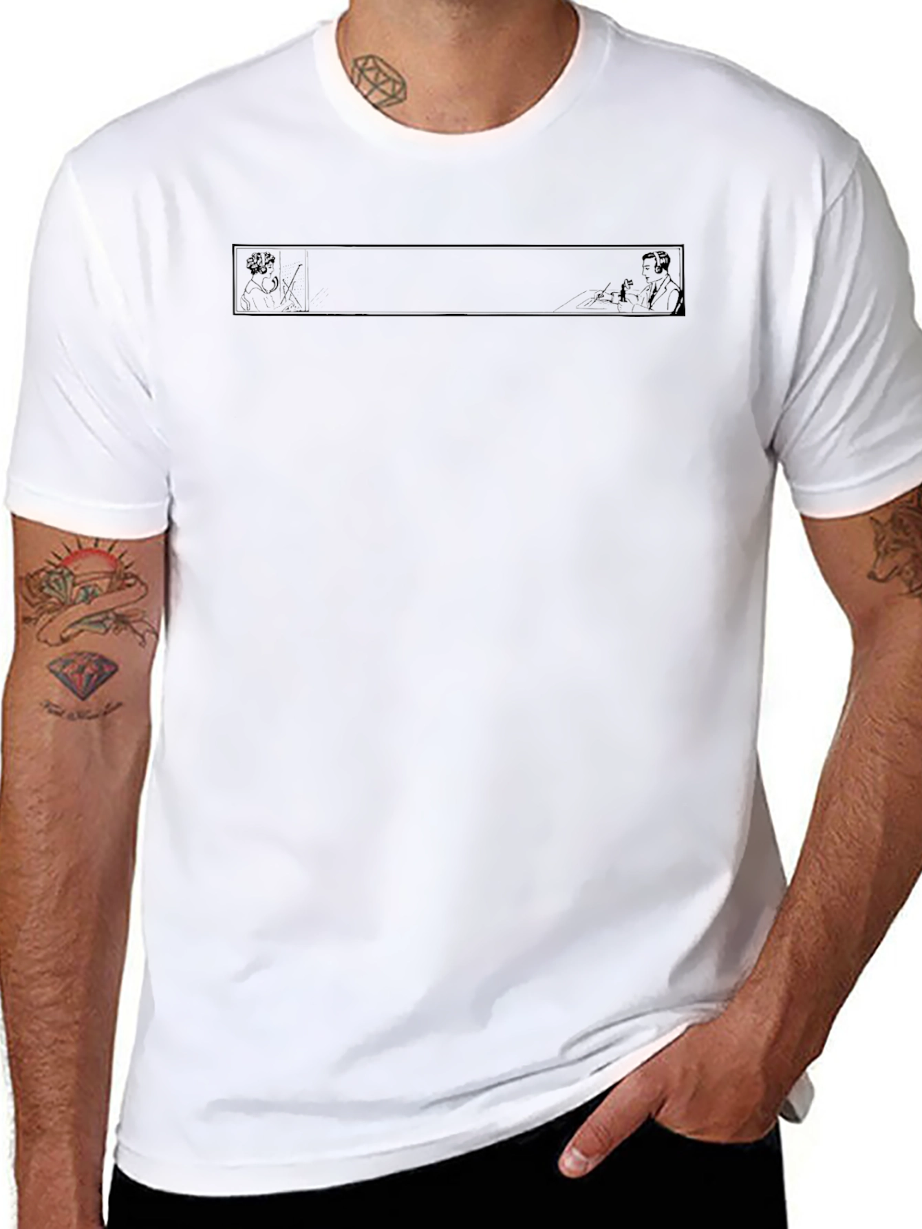 Black Graphic Print T-Shirt