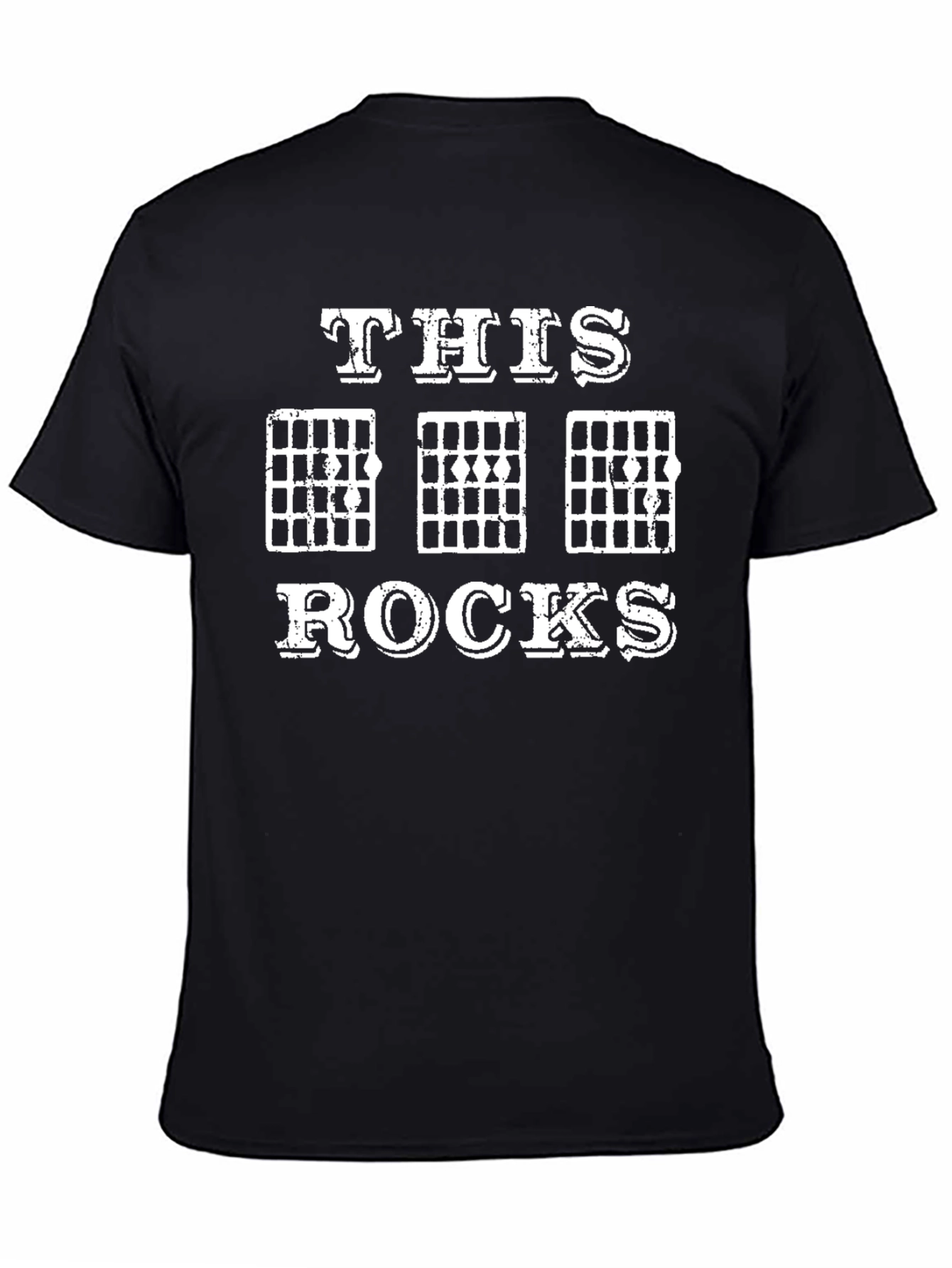 This Rocks Guitar Chords Black T-Shirt