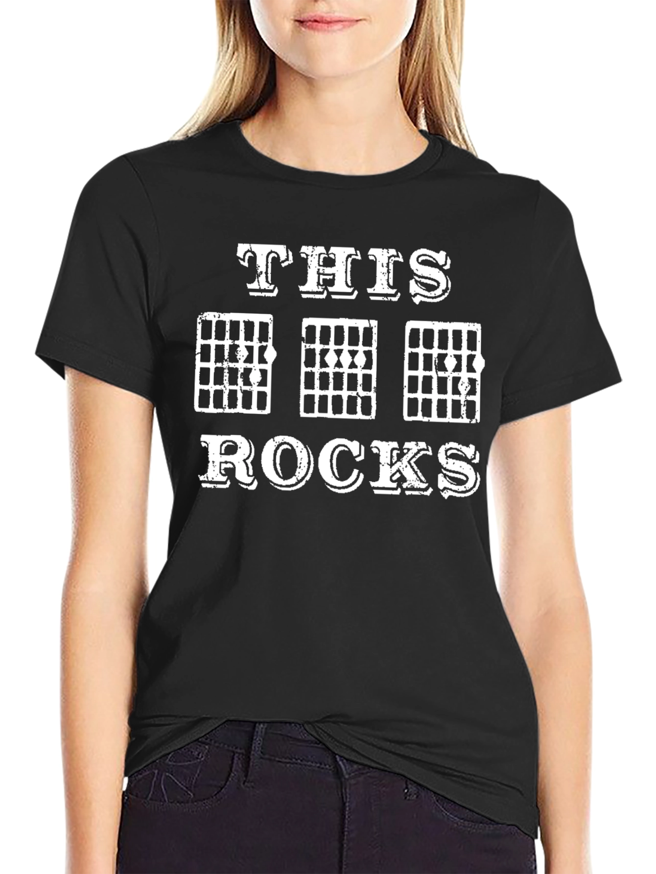 This Rocks Guitar Chords Black T-Shirt