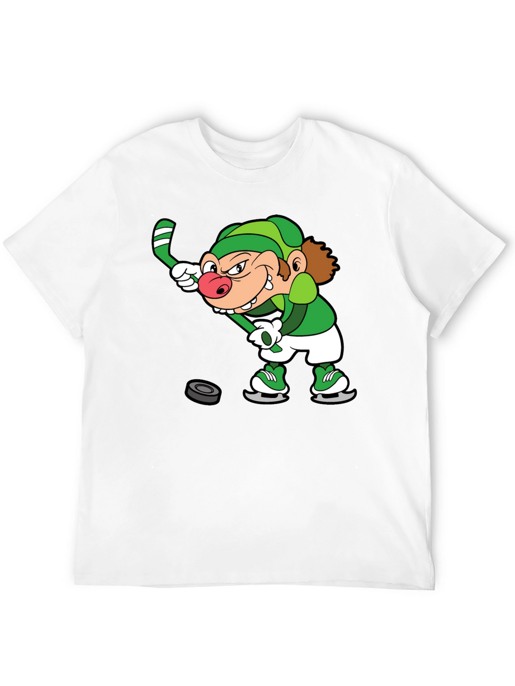 Leprechaun Hockey Black T-Shirt