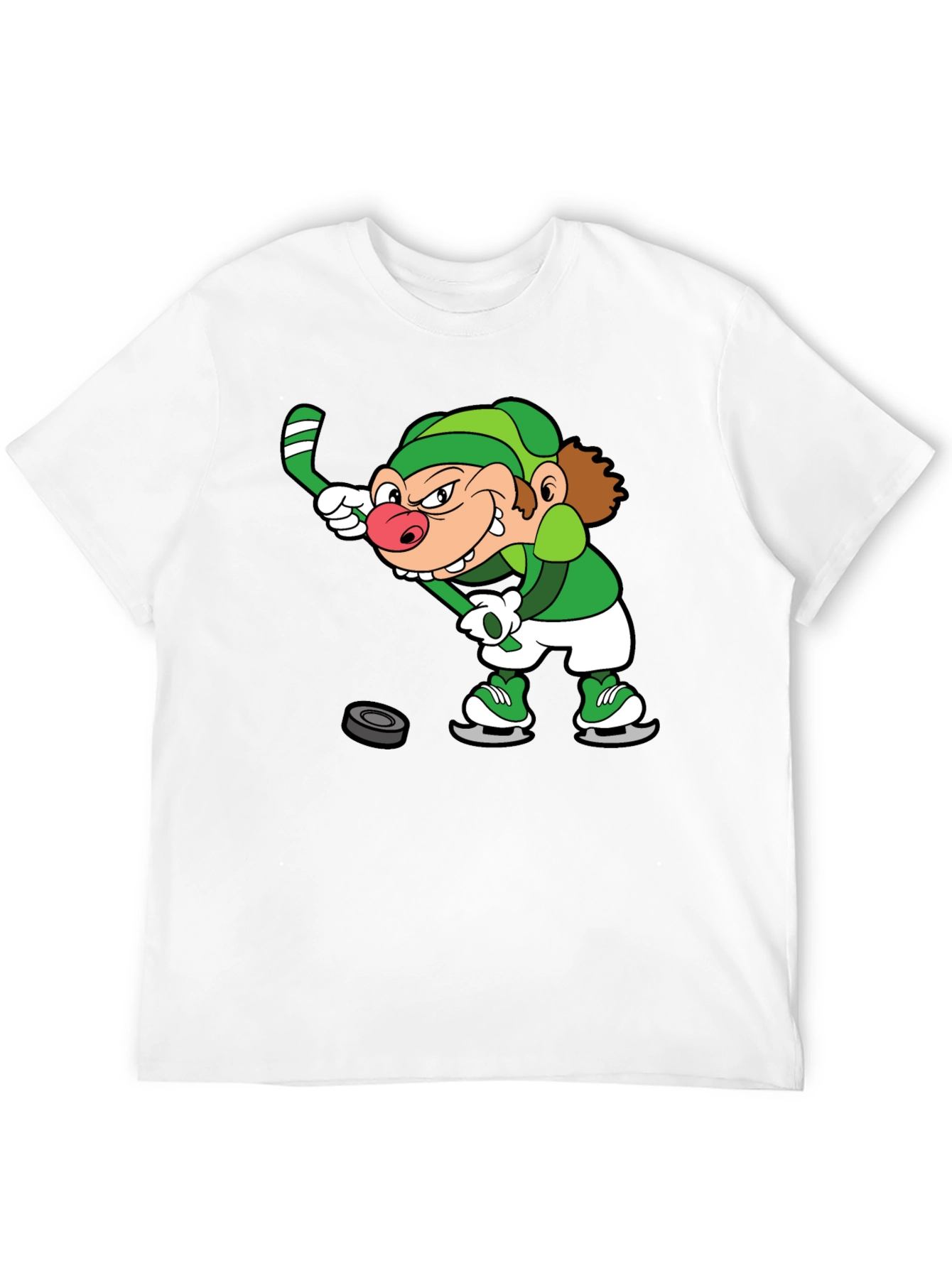 Leprechaun Hockey Black T-Shirt