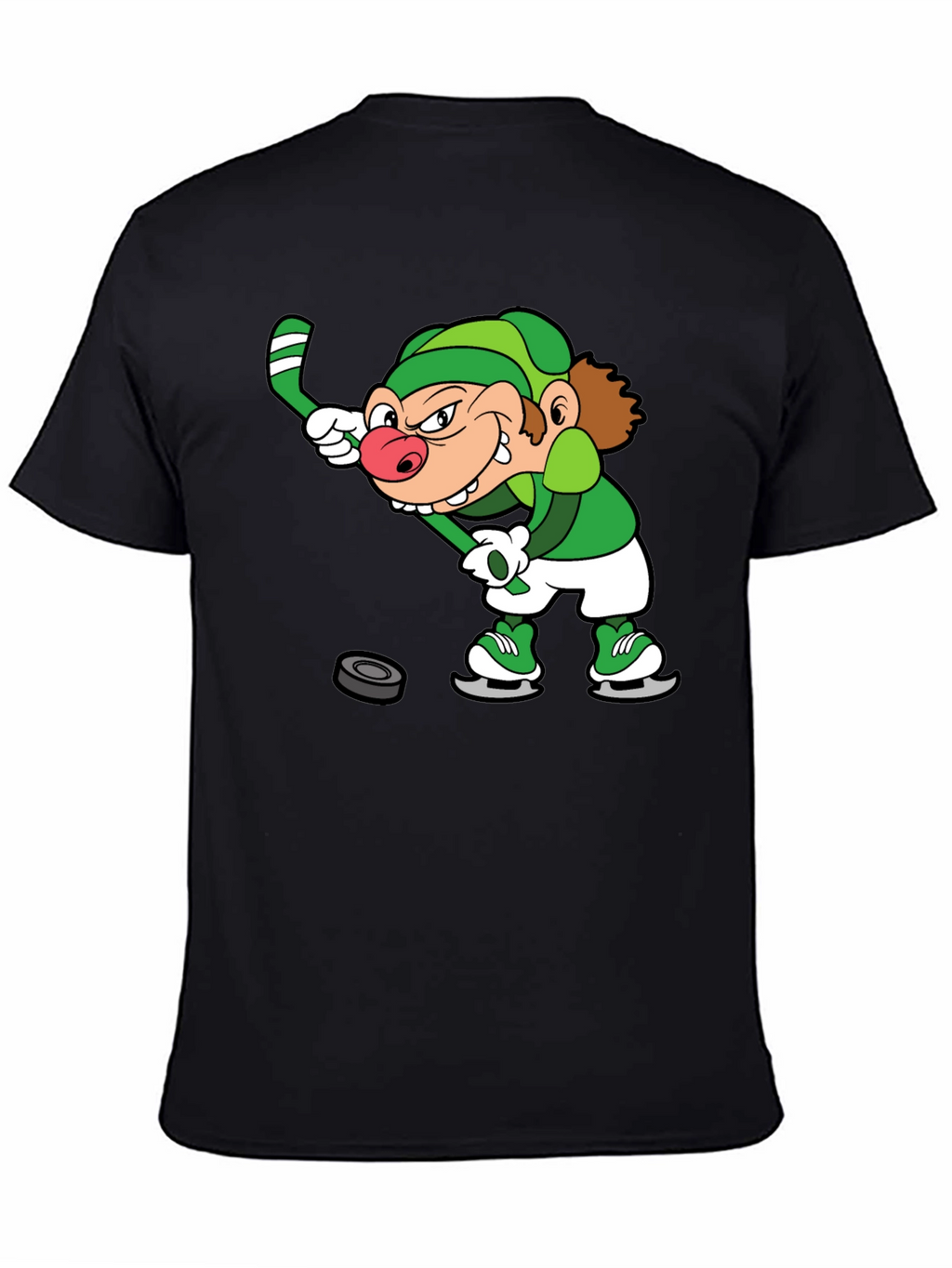 Leprechaun Hockey Black T-Shirt