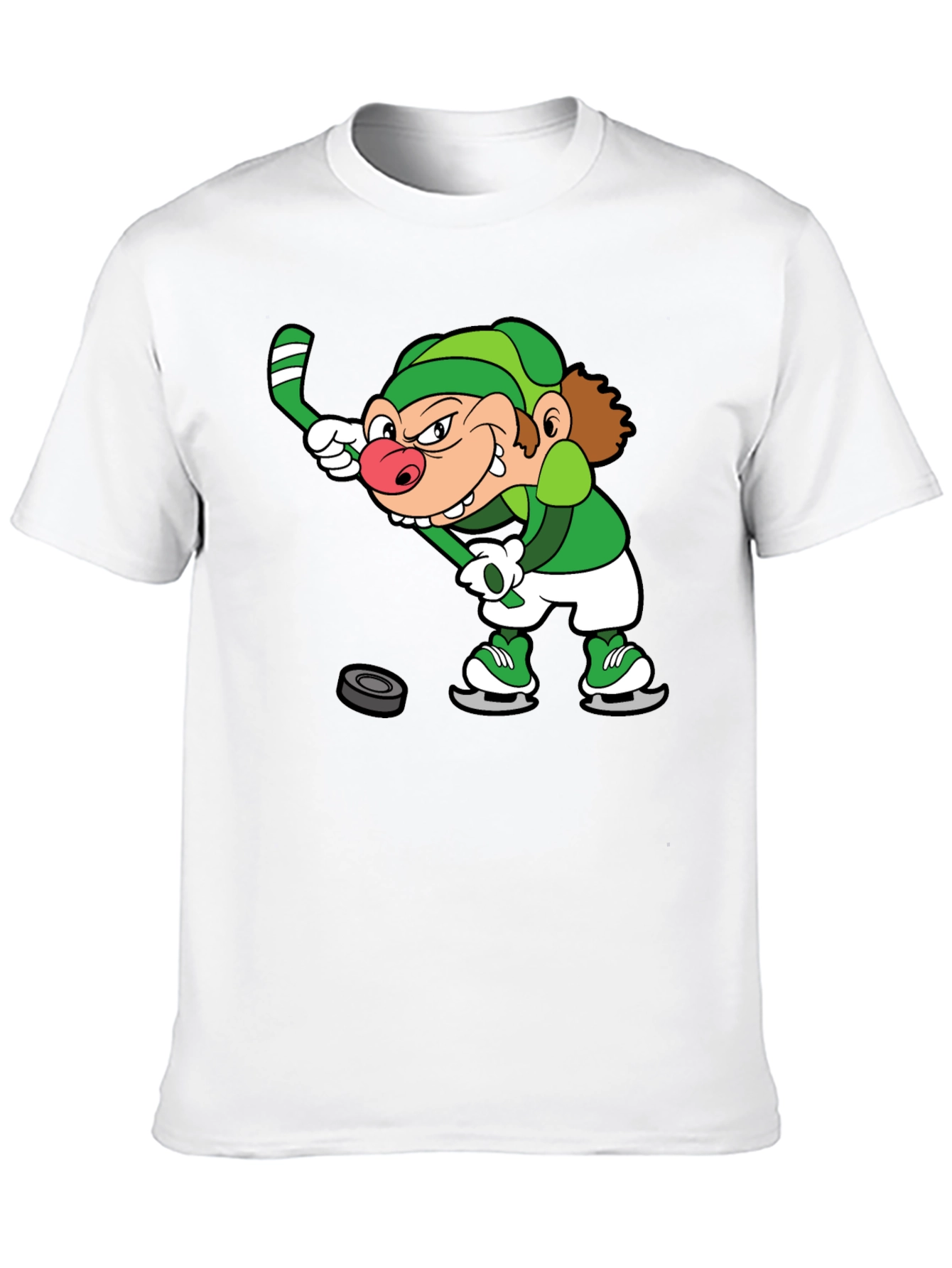Leprechaun Hockey Black T-Shirt