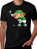 Leprechaun Hockey Black T-Shirt