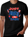 Just Here to Bang T-Shirt 4th of July