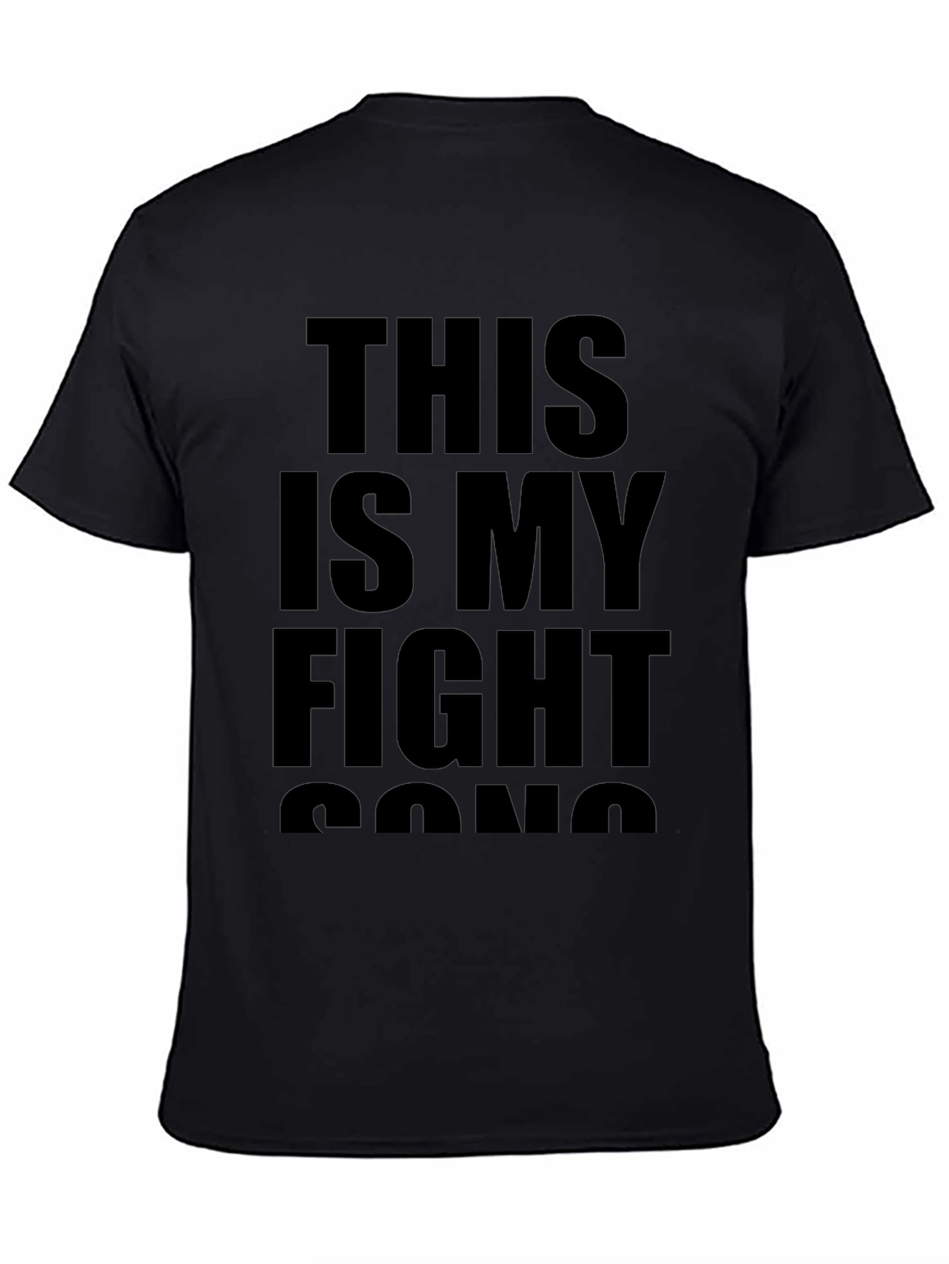This Is My Fight Song Black Graphic Tee