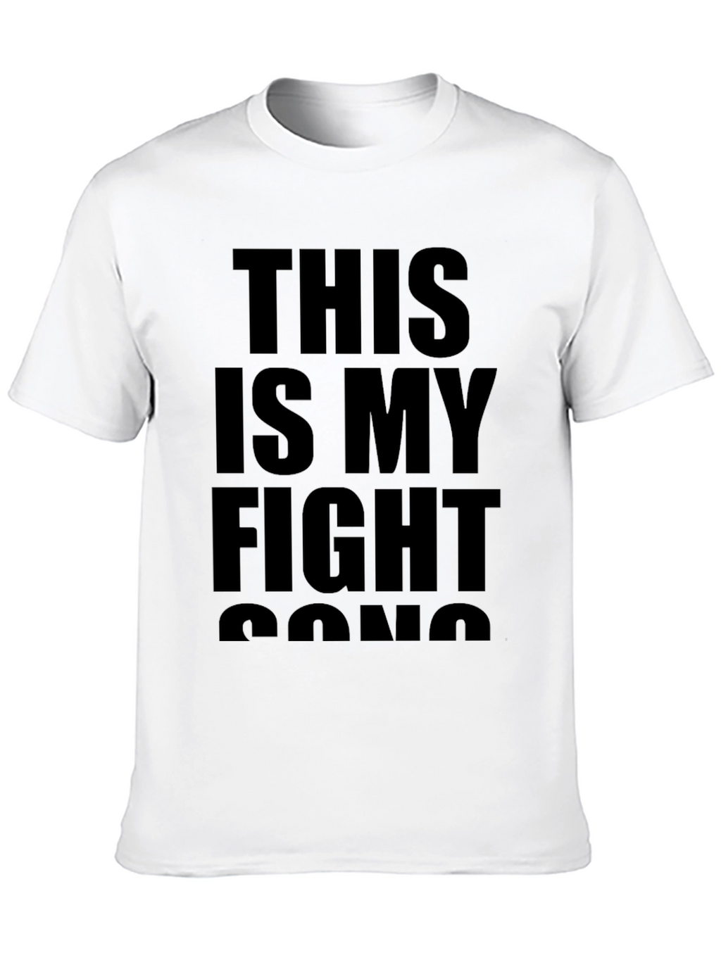 This Is My Fight Song Black Graphic Tee